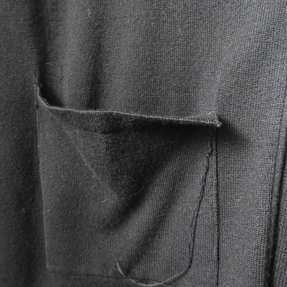 Premise Black Long Cardigan Sweater w/Pockets - Size Medium - Picture 3 of 7